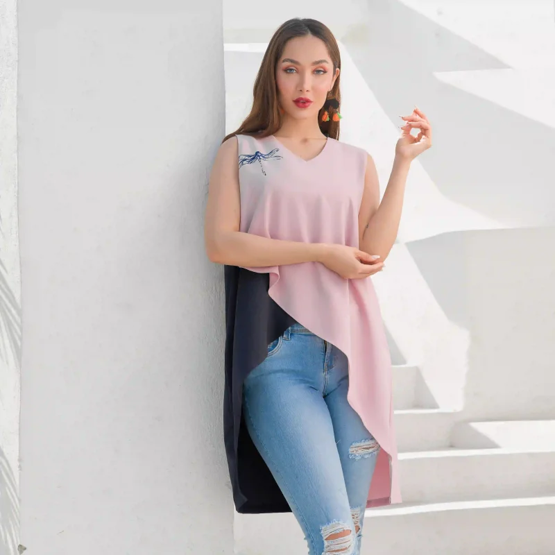 تاپ زنانه طرح سنجاقک