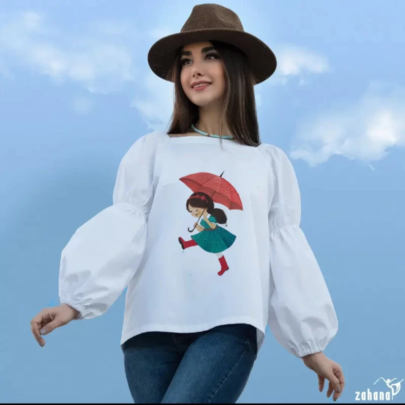 بلوز زنانه طرح بهار