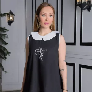 تاپ زنانه طرح لیلیوم