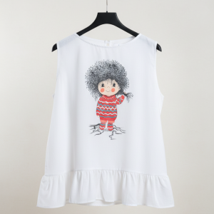 تاپ زنانه طرح فرفری مهربونم