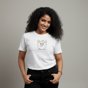 تی شرت زنانه طرح جریان