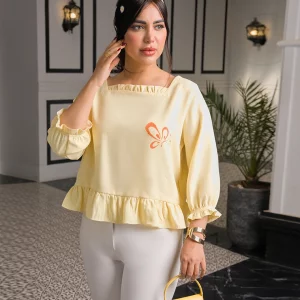 بلوز زنانه طرح مه گل
