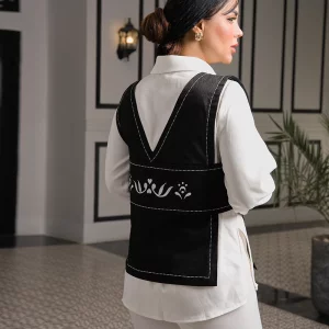 جلیقه زنانه طرح مشکی