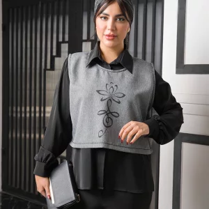 کراپ تاپ زنانه طرح نوا