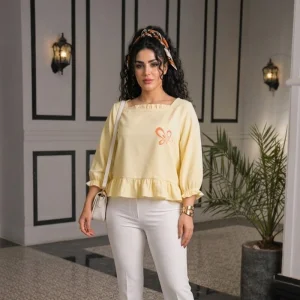 بلوز زنانه طرح مه گل