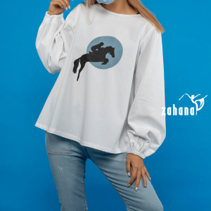 بلوز زنانه طرح سوارکار