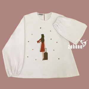 بلوز زنانه طرح همیشه سفر