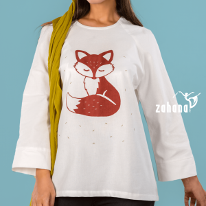 بلوز زنانه طرح روباه