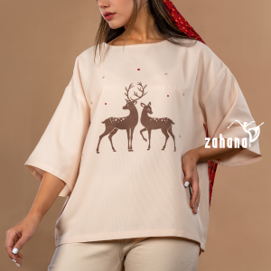 بلوز زنانه طرح گوزن ها