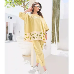 ست بلوز شلوار زنانه طرح شبدر