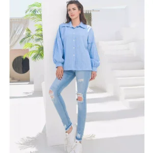 بلوز زنانه طرح آکوا