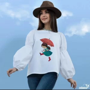 بلوز زنانه طرح بهار