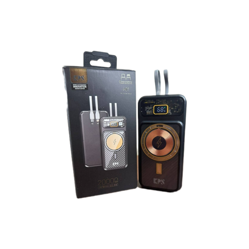 پاوربانک وایرلس KING POWER مدل WP20 باظرفیت 20000MAP