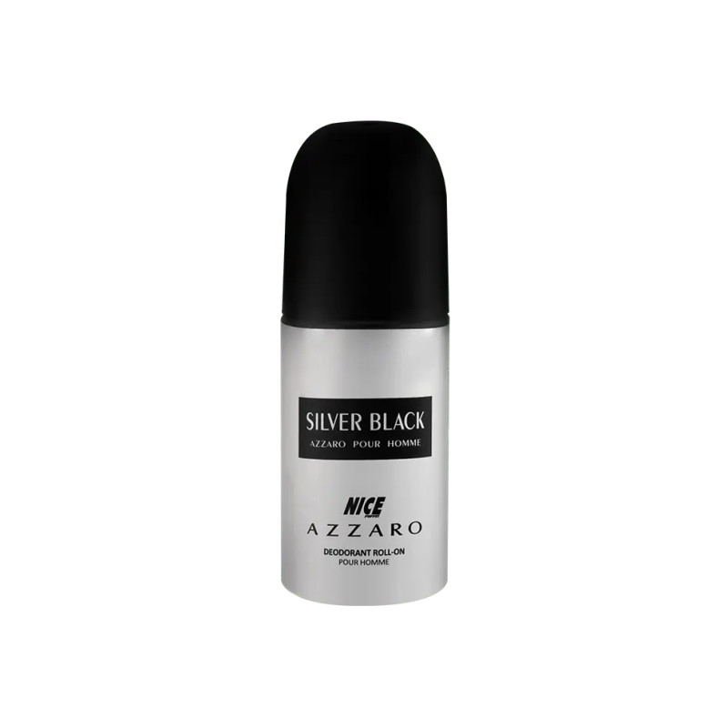 مام رول ضد تعریق مردانه نایس پاپت مدل Azzaro Silver Black حجم 60 میلی لیتر