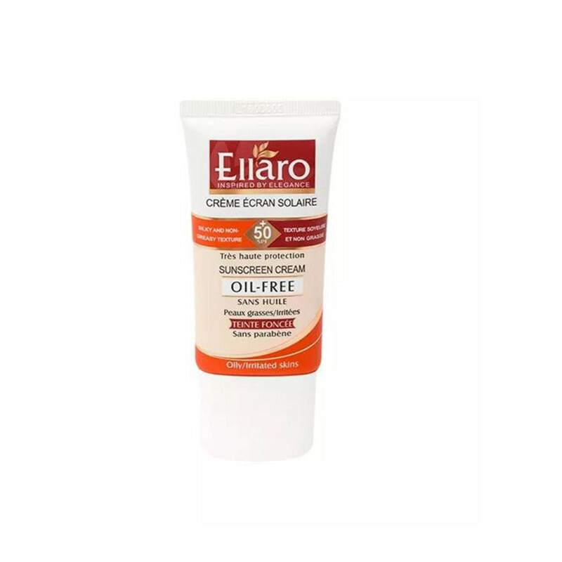 کرم ضد آفتاب رنگی الارو spf50 مدل TEINTE FONCEE مناسب پوست های چرب تحت لیسانس حجم 40 میلی لیتر-بژ طبیعی