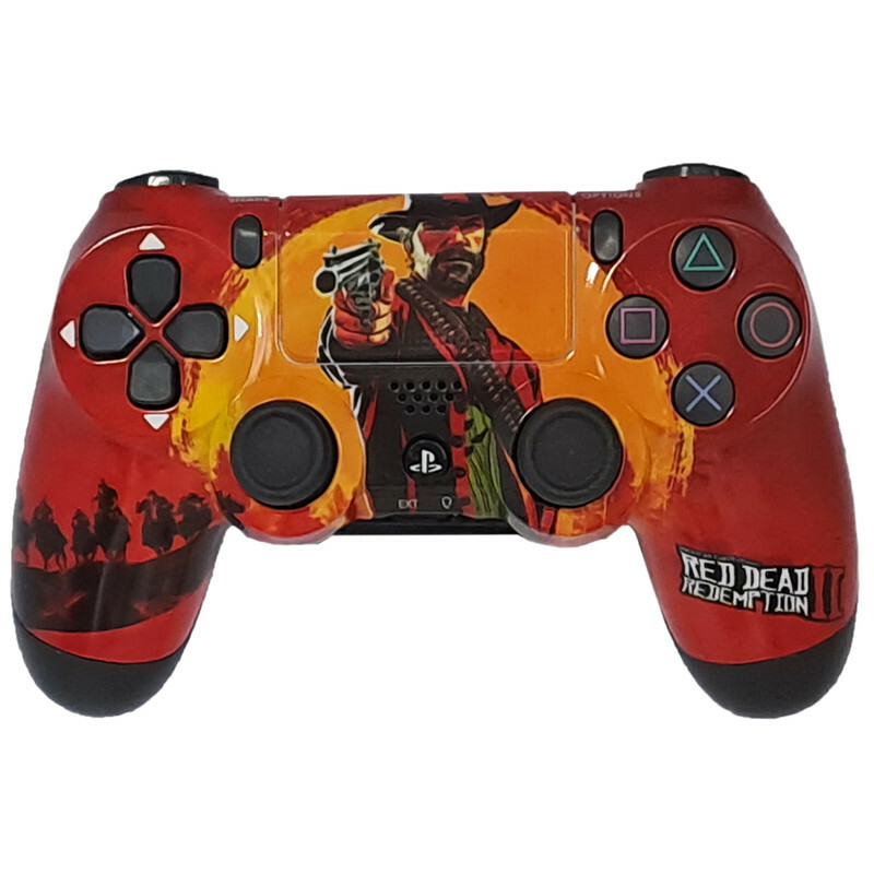 دسته بازی پلی استیشن 4 مدل DualShock4 طرح RED DEAD