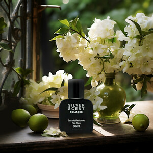 عطر جیبی مردانه اسکلاره مدل Silver Scent با رایحه گرم و تند حجم 35 میلی لیتر