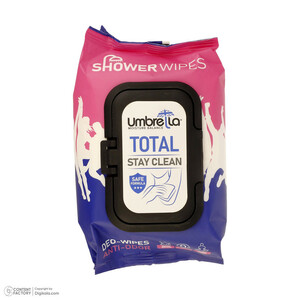 دستمال مرطوب آمبرلا مدل Total بسته 50 عددی