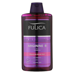 شامپو تقویت‌کننده مو فولیکا مخصوص موهای شکننده و آسیب‌دیده، حجم 400 گرم مدل Arginine B، حاوی ویتامین‌های B6 و B3، بدون سولفات، نرم‌کننده، مرطوب‌کننده، لطافت‌بخش، محکم‌کننده، با عصاره‌های سیر و چای سبز