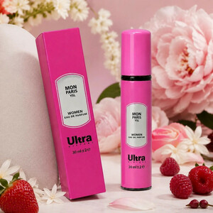 عطر جیبی زنانه اولترا ویرچوآل مدل Mon Paris با رایحه شیرین و معتدل حجم 30 میلی‌لیتر