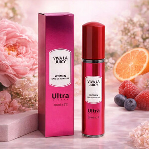 عطر جیبی زنانه اولترا ویرچوآل مدل Viva La Juicy با رایحه شیرین حجم 30 میلی‌لیتر