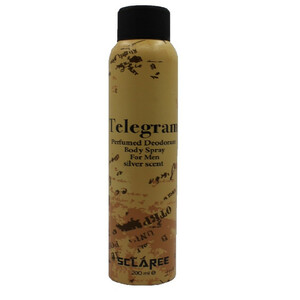 اسپری بدن مردانه اسکلاره مدل Telegram حجم 200 میلی لیتر – رایحه Silver Scent