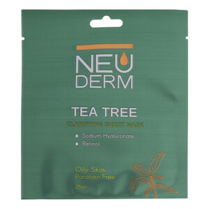 ماسک صورت نئودرم مدل Tea-Tree حجم 25 میلی لیتر