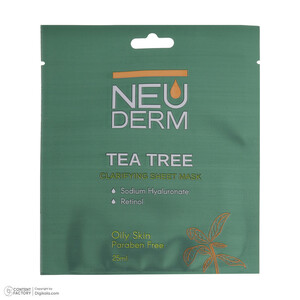 ماسک صورت نئودرم مدل Tea-Tree حجم 25 میلی لیتر