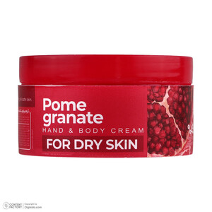 کرم مرطوب کننده صورت و دست کامان مدل Pomegranate مناسب برای پوست خشک حجم 250 میلی لیتر