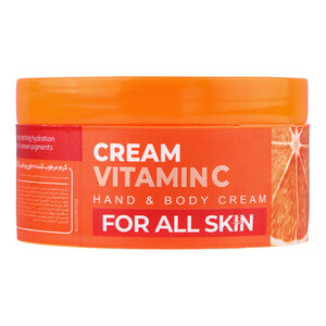 کرم مرطوب کننده صورت و دست کامان مدل Vitamin C مناسب برای انواع پوست حجم 250 میلی لیتر