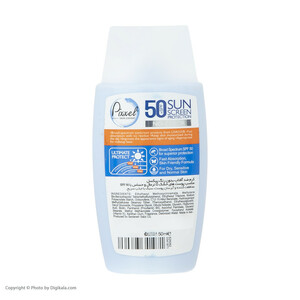 کرم ضدآفتاب بی‌رنگ پیکسل SPF50 مدل Sensitive، مناسب پوست‌های خشک و حساس، حجم 50 میلی‌لیتر