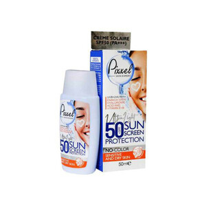 کرم ضدآفتاب بی‌رنگ پیکسل SPF50 مدل Sensitive، مناسب پوست‌های خشک و حساس، حجم 50 میلی‌لیتر