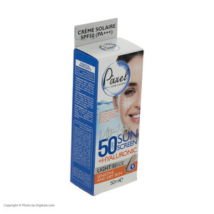 کرم ضدآفتاب رنگی پیکسل +SPF50 مدل LIGHT BEIGE، مناسب پوست‌های حساس و خشک، حجم 50 میلی‌لیتر