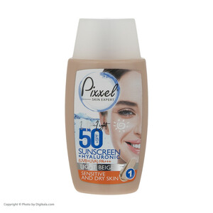 کرم ضدآفتاب رنگی پیکسل +SPF50 مدل LIGHT BEIGE، مناسب پوست‌های حساس و خشک، حجم 50 میلی‌لیتر