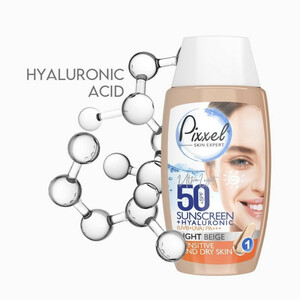 کرم ضدآفتاب رنگی پیکسل +SPF50 مدل LIGHT BEIGE، مناسب پوست‌های حساس و خشک، حجم 50 میلی‌لیتر