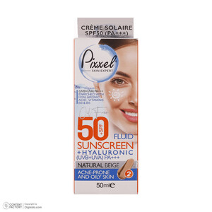 کرم ضدآفتاب پیکسل مدل Natural BEIGE، حجم 50 میلی‌لیتر