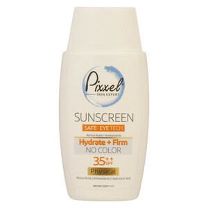 کرم ضد آفتاب بدون رنگ پیکسل SPF35 ‌مدل Physical مناسب انواع پوست‌ حجم 50 میلی‌لیتر