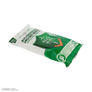 دستمال مرطوب دافی مدل ANTI-BACTERIAL بسته 12 عددی