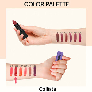 رژ لب جامد کالیستا سری Hydra Color شماره C28
