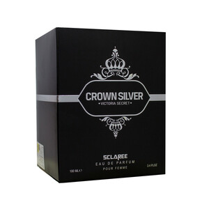 ادو پرفیوم زنانه اسکلاره مدل Crown Silver حجم 100 میلی لیتر – رایحه Victoria Secret