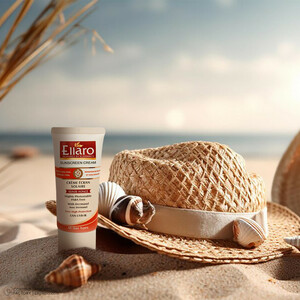 کرم ضد آفتاب رنگی الارو مدل SPF50 محافظ UVA ،UVB، ضد چروک، مناسب انواع پوست تحت لیسانس حجم 50 میلی‌لیتر-بژ طبیعی