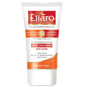 کرم ضد آفتاب و ضد لک بدون رنگ الارو SPF50 مدل Spot Solution محافظ UVA ،UVB، مناسب انواع پوست تحت لیسانس حجم 40 میلی‌لیتر
