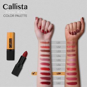 رژ لب جامد کالیستا سری Color Rich شماره L59 - قرمز
