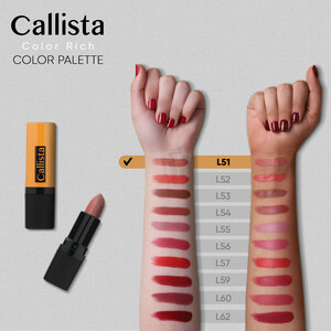 رژ لب جامد کالیستا مدل Color Rich شماره L51 - بژ رز