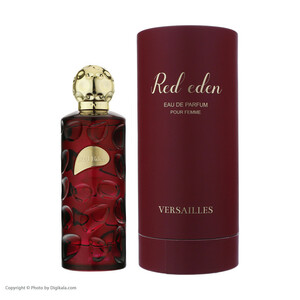 ادو پرفیوم زنانه ورسای مدل Red Eden حجم 100 میلی لیتر رایحه ویکتوریا سکرت تیس نویر