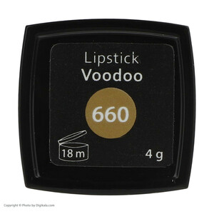 رژ لب جامد این لی مدل Voodoo با شماره رنگ 660، مات، کالباسی تیره مایل به قرمز