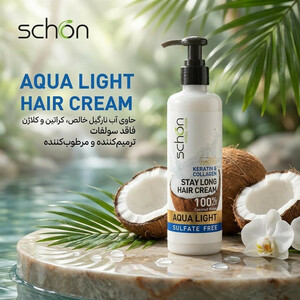 کرم مو شون مدل aqua_light حجم 300 میلی لیتر