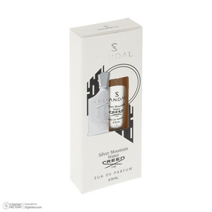 عطر جیبی مردانه صندل مدل سیلور مانتین silver mountain با رایحه خنک حجم 25 میلی‌لیتر