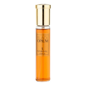 عطر جیبی زنانه صندل مدل black opium بلک اوپیوم با رایحه گرم و شیرین حجم 25 میلی‌لیتر