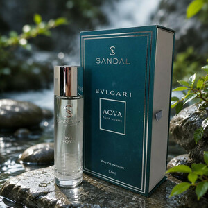 عطر جیبی مردانه صندل مدل aqua آکوا بولگاری حجم 33 میلی لیتر